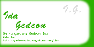 ida gedeon business card